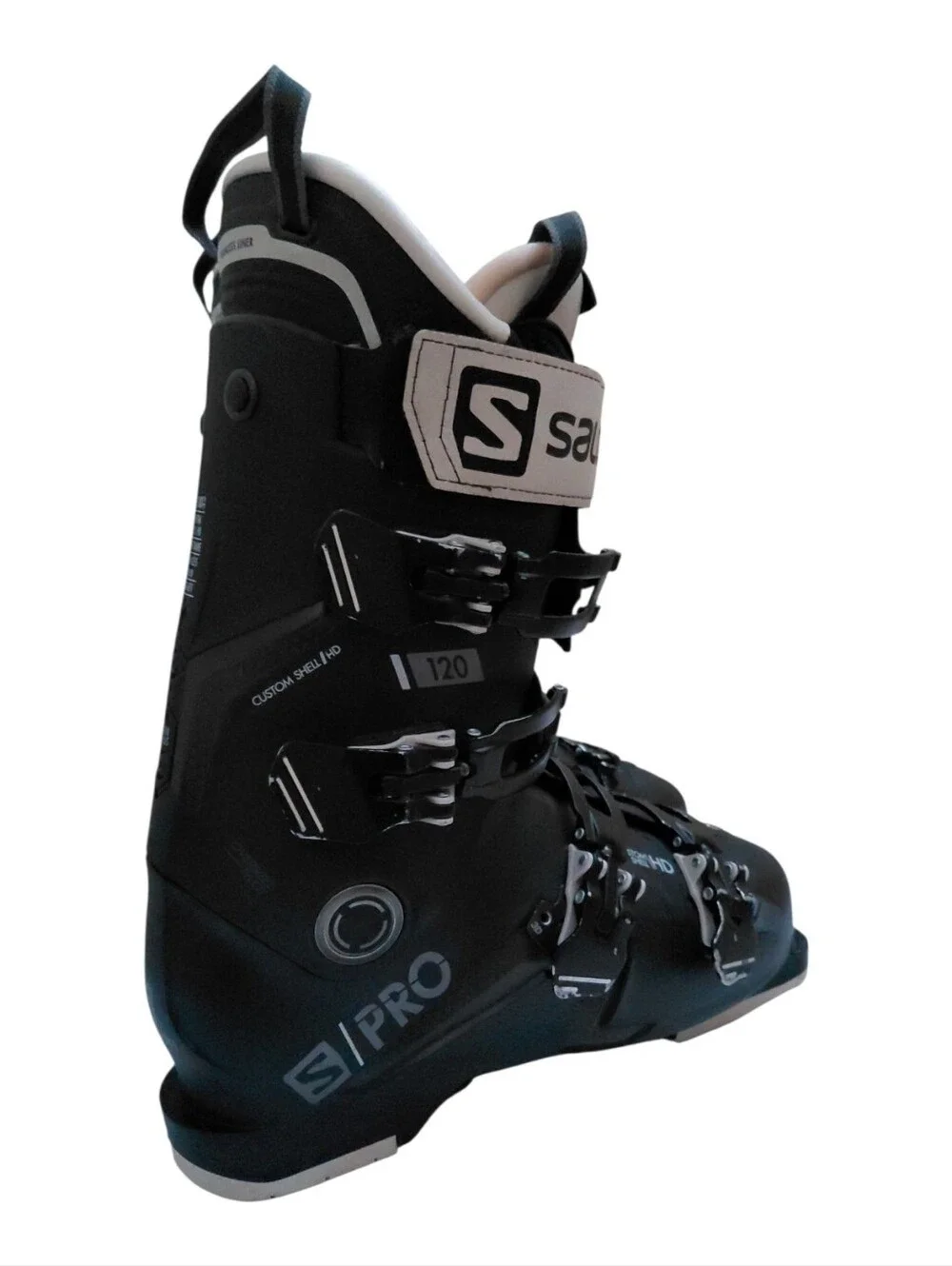 Salomon S/Pro 120 Custom Shell HD Alpine Ski Boots Mondo 27 Black EUC